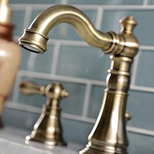   Kingston-Brass-Fauceture-FSC19733ACL-American-Classic-Widespread-Bathroom-Faucet-Antique-Brass