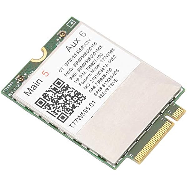 Cosiki Moduły Modemu X5 4G LTE, Modem PCB LTE, Modem do Notebooka z prędkością Pobierania 150 Mbps, Idealny do Notebooków EliteBook 840 G3, 850 G3