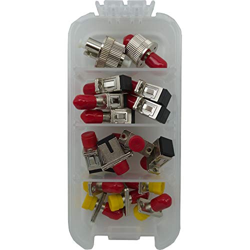 Fibershack - Fiber Optic Adapter & Variable Attenuator Kit. Contains 3 Fiber Adapters (St,Sc,Fc) & 2 Variable Attenuators (Lc & St) #TOP6