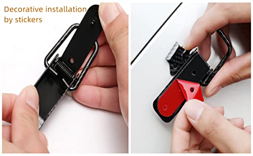 Kagor G220602 Car Bumper Clips 4Pcs, Bumper Quick Release Auto Bumper Clip Hasp, Car Truck Hook Lock Security Clips Kit Billet Steel Quick Release Fasteners thumb #4