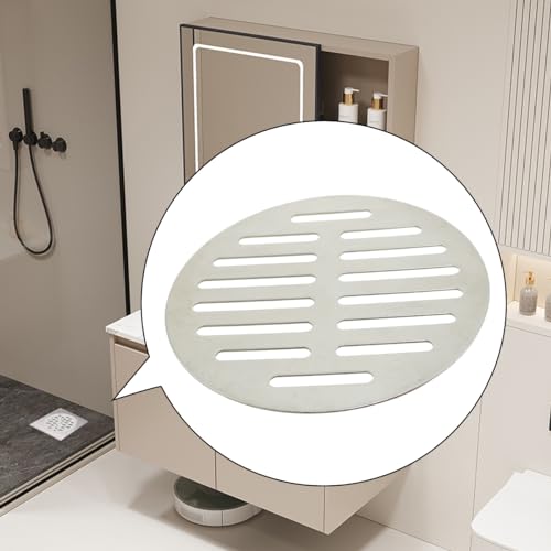 Cubierta redonda para desagüe de piso de acero inoxidable 5 pulg miniatura 4