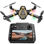 H11 GPS Drones con Cámara 4k para Adultos(control...: Drone con pantalla LCD de 4.5 pulgadas: Este drone fotográfico incluye un mando a distancia con una pantalla LCD integrada de 4.5 pulgadas. No requiere conexión a teléfono móvil y mejora la velocidad de arranque. Menos de 249g, no se requiere examen:...