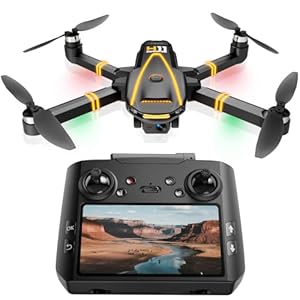 H11 GPS Drohne mit kamera 4K für Erwachsene und Kinder (Bildschirmfernsteuerung) Drone die dir folgt, Zwei intelligente Akkus, 45 min Flugzeit, Auto Rückkehr, Bürstenloser Motor, Unter 249g, C0