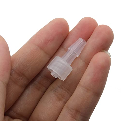 Meetoot 10Pcs Male Luer Lock 3/16" Polycarbonate Hose Barb Adapter For Laboratory Biochemical/Analytical Instruments, Food Machinery And Aquarium Equipment #TOP1