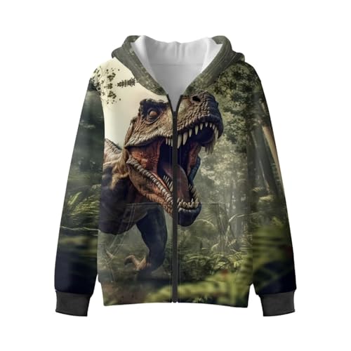 Boys Zip Up Hoodie Size 6-16Y Soft Fleece Sweatshirt Long Sleeve Hooded Jacket with Pocket Kids Outfits2