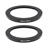 LT Easiyl 2 Stück 62 Mm auf 49 Mm Reduzieradapterringe für 62-mm-Kameraobjektivfilteranschluss