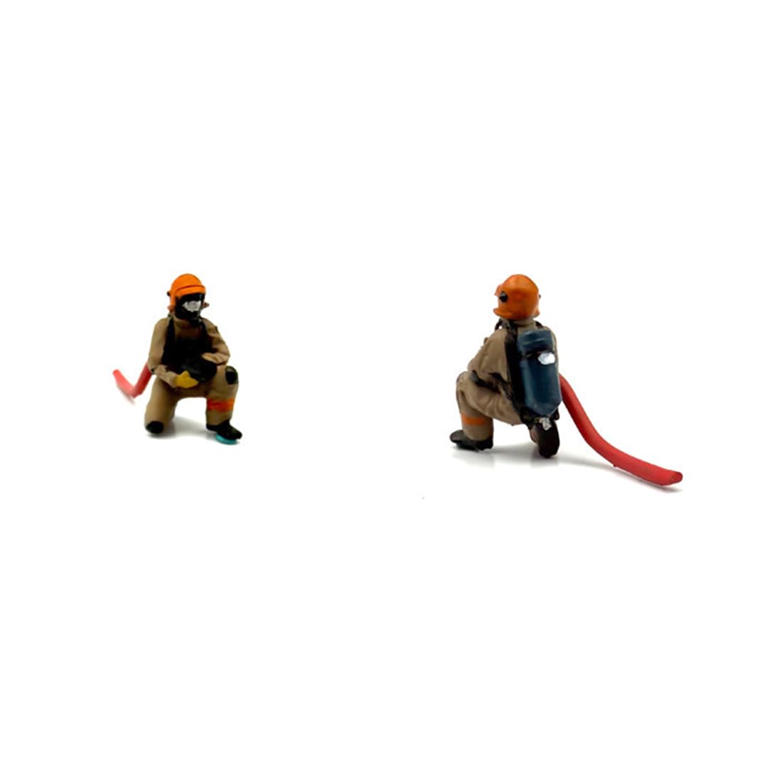 XKlemBauklode Speziell Feuerwehr Actionfiguren Modellbau im Maßstab 1:64, Miniaturleute Spur, Realistischen Figuren, Menschen Figuren Rollenspiele, Einsatzszene Diorama Landschaftsbau
