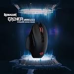 Redragon M656 Gainer Wireless Gaming Mouse, 4000 DPI 2.4Ghz Wireless Mouse w/ 5 DPI Levels, 7 Macro Buttons, Red LED Backlit & Pro Software/Drive Supported, for PC/Mac/Laptop