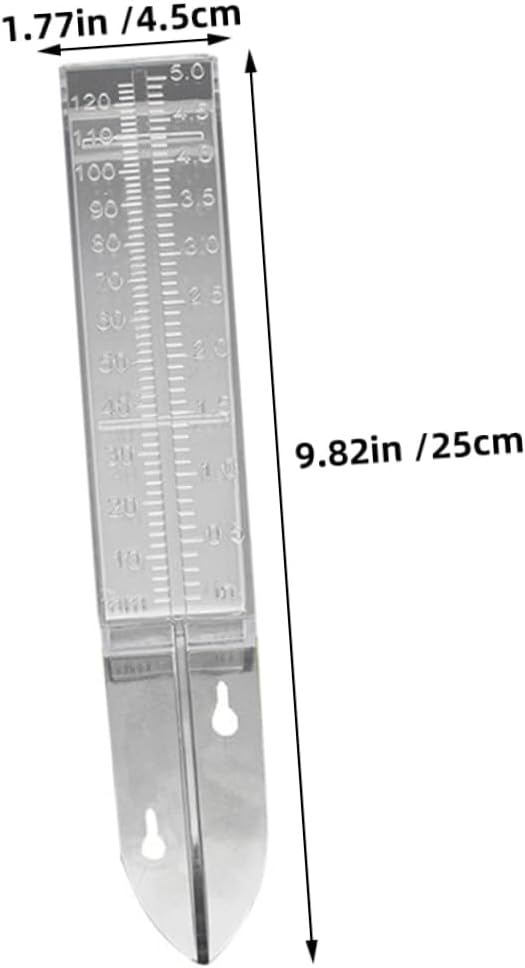 Practical Rain Gauge for Yard 6 Pack Outdoor Rain Measurement Tool Plastic Rain Gauge Easy-to-Read Scale for Garden and Lawn