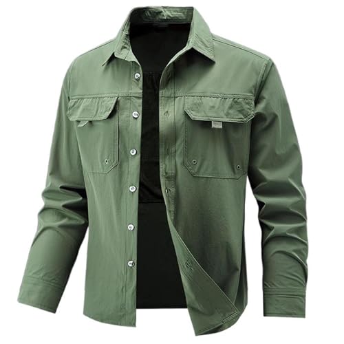 Chemise homme respirant style américain : veste workwear pour le printemps