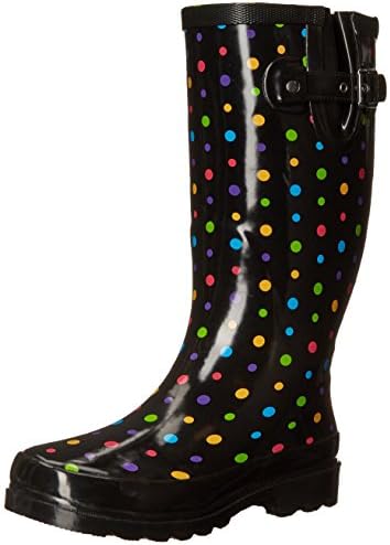 Western Chief WomenS Printed Tall Waterproof Rain Boot, Ditsy Dots, 9