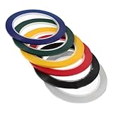 HOMOCONO 電子部品用 耐高温マスキングテープ 6ロールセット 断熱性能 多用途紙テープ 変圧器 モーター 衣服デザイン向け