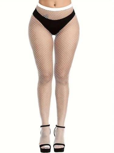 Boolavard Bas résille, Collants Taille Haute pour Femmes, Collants résille pour Femmes, Grande Taille, Taille Unique (FR/ES, Alpha/lettres, Taille unique,...