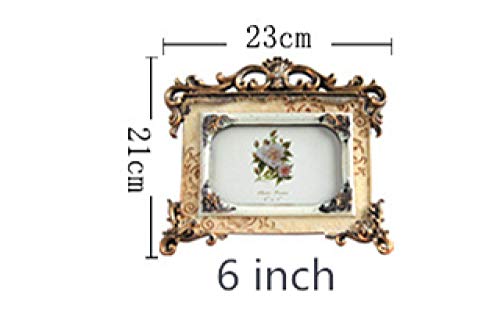 Cadre pour décor de table en résine sculptée ornements rétro format horizontal