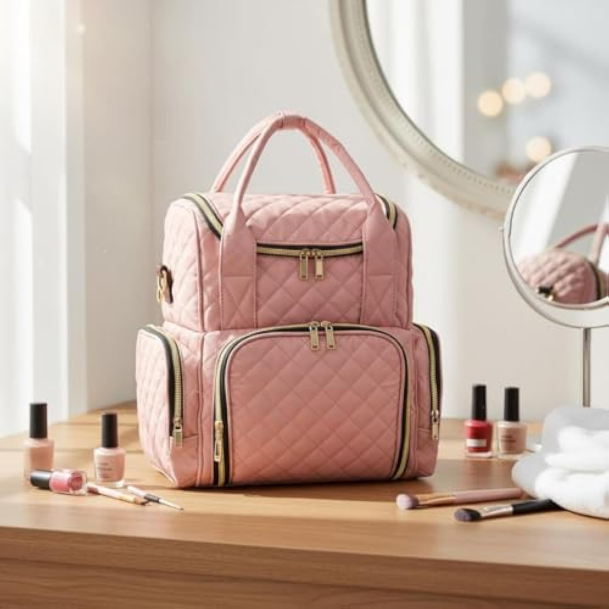 Double Layer Nail Bag Large Capacity Cosmetic Case