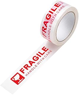 Fragile Handle with Care Printed Packaging Packing Adhesive Tape Rolls for Parcels Boxes Extra Strong Heavy Duty Sticky 48mm x 66m