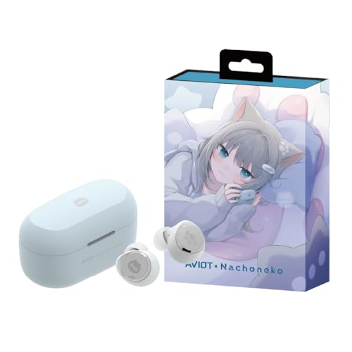 AVIOT TE-V1R-NCN Nachoneko �R���{ ���C�����X�C���z���b�n�C�u���b�h�E�f���A���h���C�o�[2.0���ځbLDAC�Ή��b�ő�62���ԍĐ��b�A�_�v�e�B�u�n�C�u���b�h�m�C�Y�L�����Z�����O�b���C�����X�[�d�Ή��bIPX4�h���b��x�����[�h����