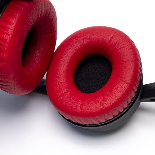 Image of Rainbow Color Ear Pads Headband Cushion Kits Compatible with Sennheiser HD25 HD250BT HD25-ll HD25S Il HMD25 Headphone Foam Covers (Red Sets)