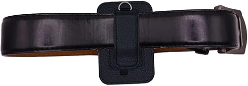 Miniatura 2 de Funda de cuero ajustable de alta calidad con protector de pantalla y clip para cinturón (cordón para el cuello y mosquetón) para bomba de insulina