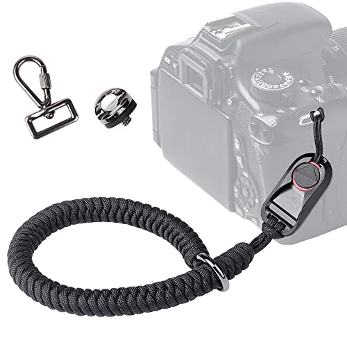 Preisvergleich Produktbild Kamera Handschlaufe, Schnellverschluss-Trageschlaufe geeignet für Nikon, Canon, Sony, Panasonic, Fujifilm, Olympus DSLR SLR Leica oder spiegellosen Kameras usw, Hochwertig, sicher und einstellbar