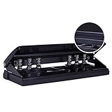 Perfora hasta 6 hojas con agujeros de 1,27 cm de diámetro, aplica para papel A5/8,5 pulgadas, A6/7 pulgadas, B7/5 pulgadas, y disponible para 9 agujeros A4 y B5.