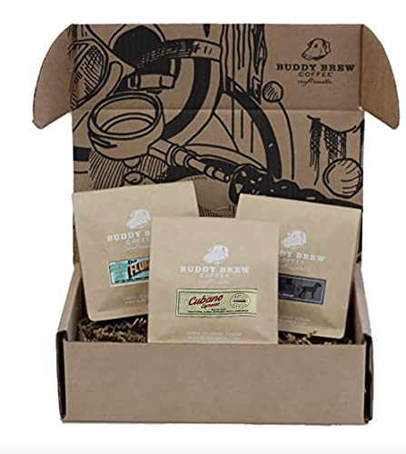 Buddy Brew Coffee, café en grano tostado medio, pack 3 bolsas 6 oz miniatura 1