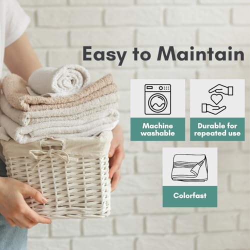 Image of Mafatlal Joy Cotton Towel Set - Pack of 3 | 1 Bath Towel 58 x 29 inch + 2 Hand Towels | Soft, Quick Dry | 450 GSM | Tidepool | Ideal for Bathroom & Travel
