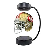 Pegasus Sports NFL San Francisco 49ers Metallic Hover Helmet, Team Color and Black Stand
