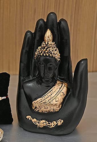 Collectible India Palm Buddha Idol Showpiece, Diwali Gift for Family Friends, Diwali Decoration Items