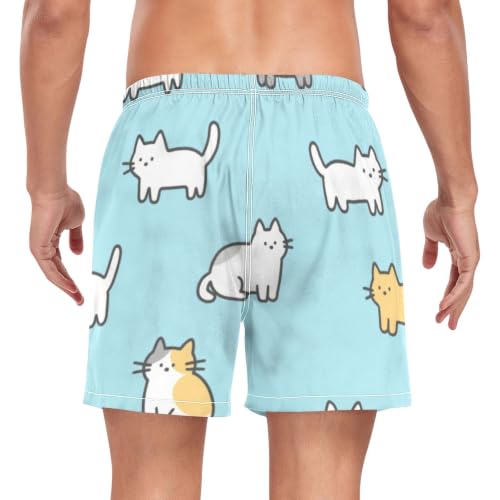 Bañador de gato azul para hombre con secado rápido ligero de playa 2