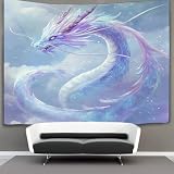 kaiyun Estilo de Anime Tapiz Pared,Tapiz De Dragón Tapices De Pared,Colcha De Pícnic,Manta De Pared, Tapices Decorativos 130cmx150cm