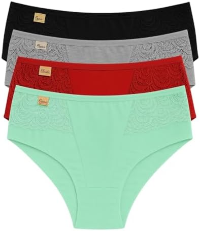 Kit 4 Calcinha Senhora Tanga Grande Atrás Plus Size Feminina Flor...