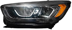 2017-2019 Ford Escape Driver Side Halogen Headlight Assembly; With Led Sinature; Chrome Bezel [Fo] Partslink FO2502351C