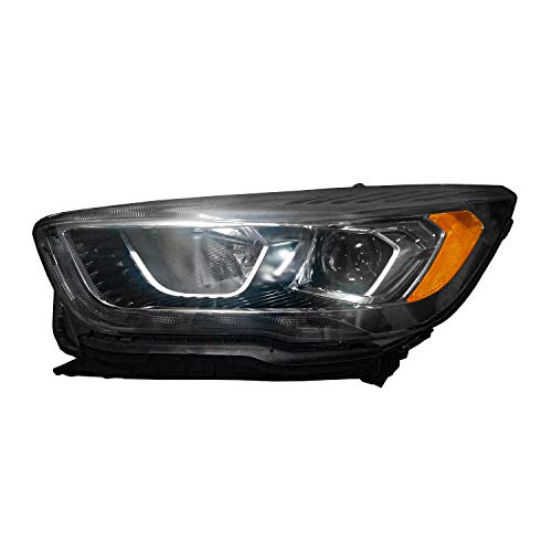2017-2019 Ford Escape Driver Side Halogen Headlight Assembly; With Led Sinature; Chrome Bezel [Fo] Partslink FO2502351C