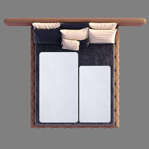 Image of 2 Pack Waterproof Crib Pad, 34 inch x 54 inch, Reusable Incontinence Flannel Crib Protector for Baby, Toddler, Elders and Pets - White