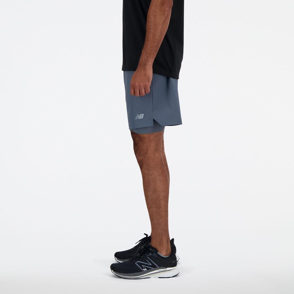 New Balance Mens Ac Lined Short 7" - Image 2