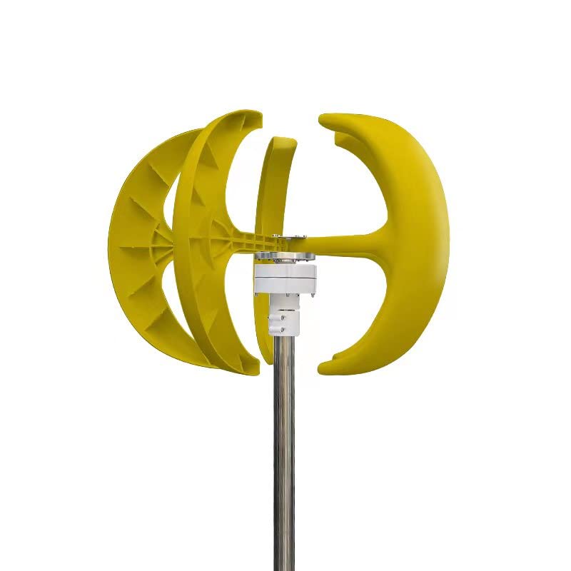Éolienne 1000W 12v 24v avec contrôleur de charge MPPT éolienne verticale faible bruit jaune