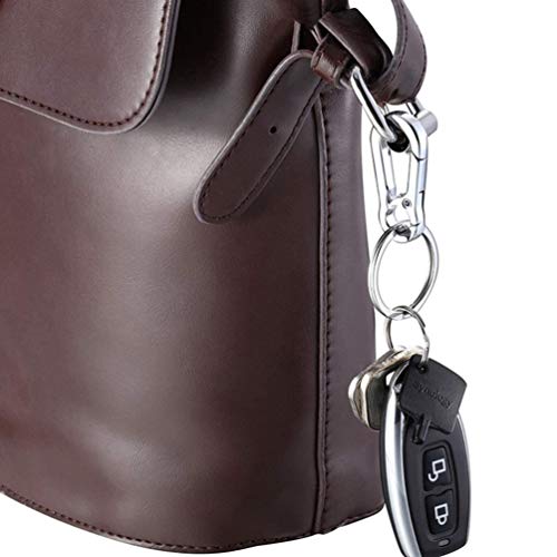 Amosfun 6 Pcs Mosquetão Chaveiro de Liga de Carro Chaveiro Auto Chaveiro Porta-Chaves de Metal Fivel