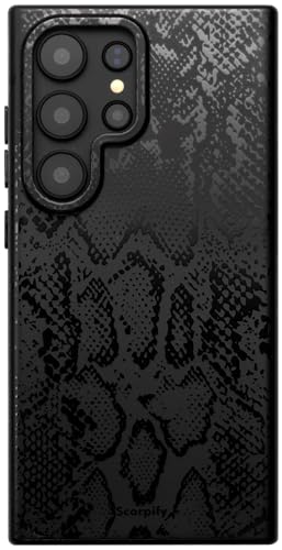 Coque Samsung S22 Ultra magnétique fine motif imprimé serpent