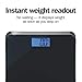 Proctor Silex 86550 Digital Body Weight Bathroom Scale, Step-on Technology, Large LCD Display, Black