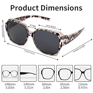 Face Shadow Surlunettes de Soleil Polarisées Sur-Lunettes de Soleil Femme pour Conduite, Cyclisme, Sport et Loisirs Protection UV400