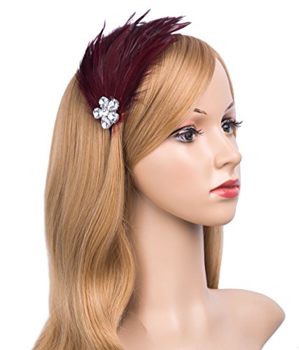 1920s Bridal Headpiece Hair Accessories Crystal Flapper Headpiece Great Gatsby Headband (A-1)