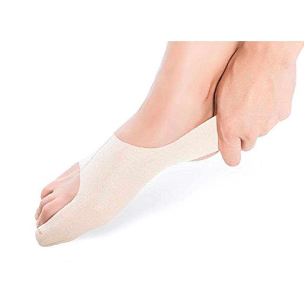Lot de 2 paires de manchons correcteurs d'oignon + talonnettes en gel orthopédique pour le traitement de la fasciite plantaire