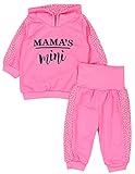 BABY KLEIDUNG 2er SET - Das Baby Outfit für Mädchen besteht aus Langarmshirt mit Print und Babyhose mit Komfortbund - ideal für den Alltag!