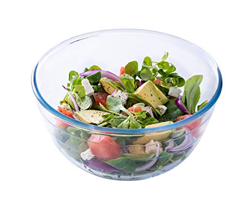 Ôcuisine® Bowl Glass Round Mixing & Prep Bowls | Extreme Resistance | Oven Safe - Freezer Safe - Microwave Safe | Borosilicate Glass | Made in France (Mixing Bowl 1LT (Pack of 2)) - Image 5