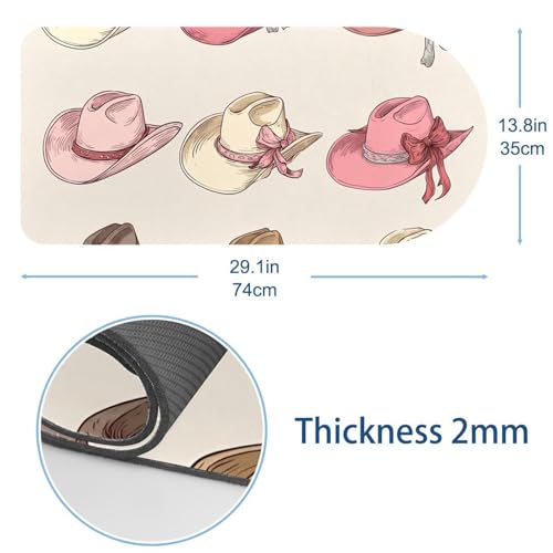 Tapis de souris XXL rose pour protéger votre bureau et stabiliser votre clavier - 3