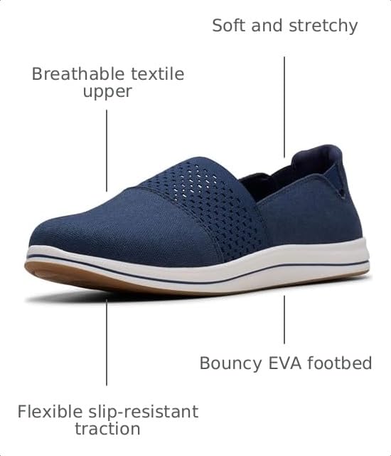 Image of Clarks Women's Breeze Vibe CloudSteppers Slip On Loafer