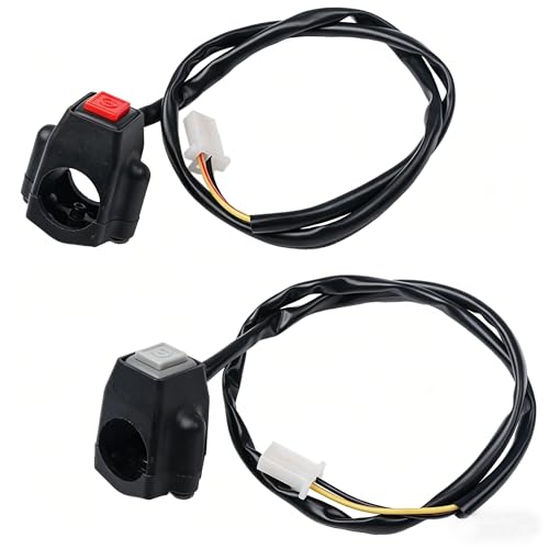 YehVeh 2 Pack Motorcycle Engine Stop Start Kill Switch Button