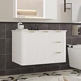BONITURE 30 Inch Fluted Vanity