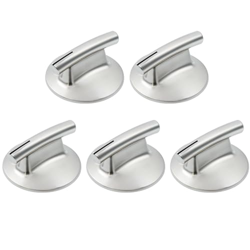 Upgraded WP7737P245-60 74007918 Stove Knobs Replacement Parts for Jennair Maytag Electric Cooktop Burner Control Knobs JEC8430ADB JEC8430ADS Jenn air Kitchenaid Gas Downdraft Range Oven Fan Knob 5Pcs